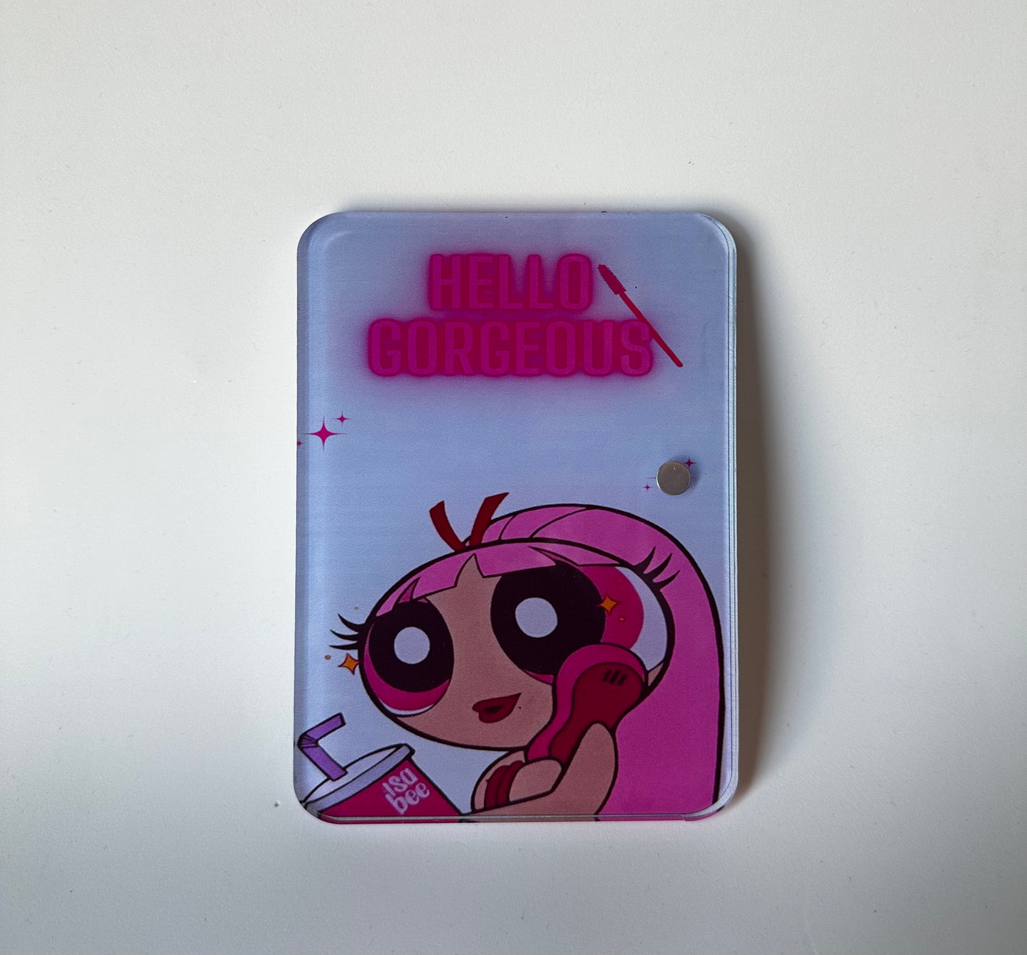 Hello Gorgeous Pink Power Puff Lash Tile