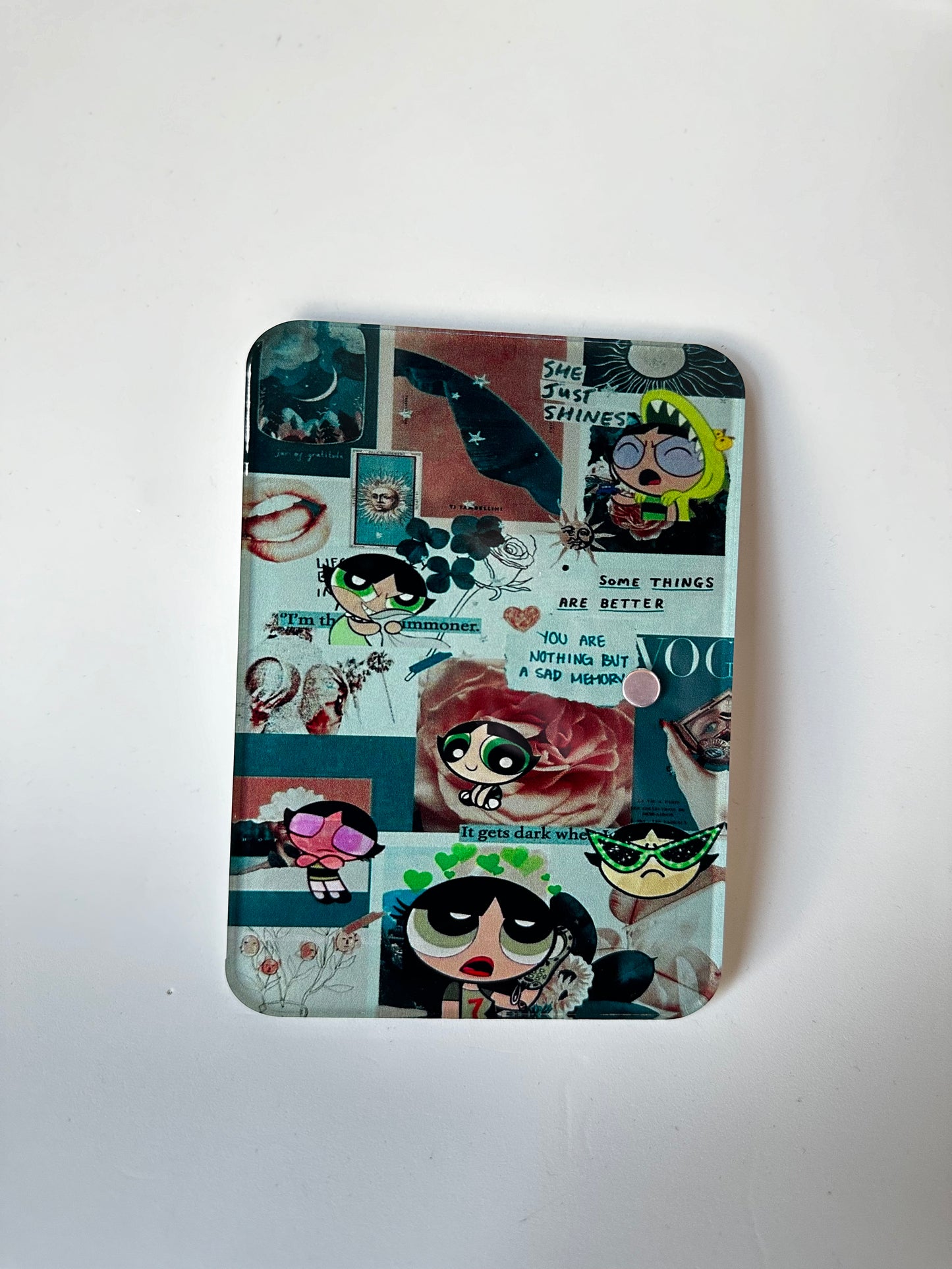 Aesthetic Green Power Puff Girl Lash Tile