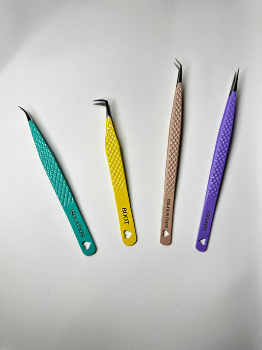 Heart Fiber Tip Tweezers Collection