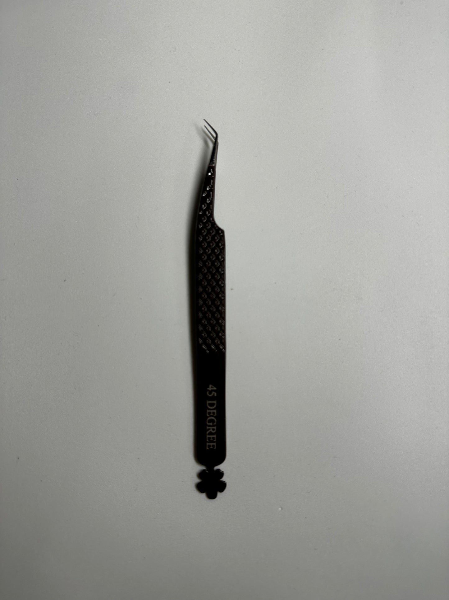 Brown 45 Degree Fiber Tip Tweezer