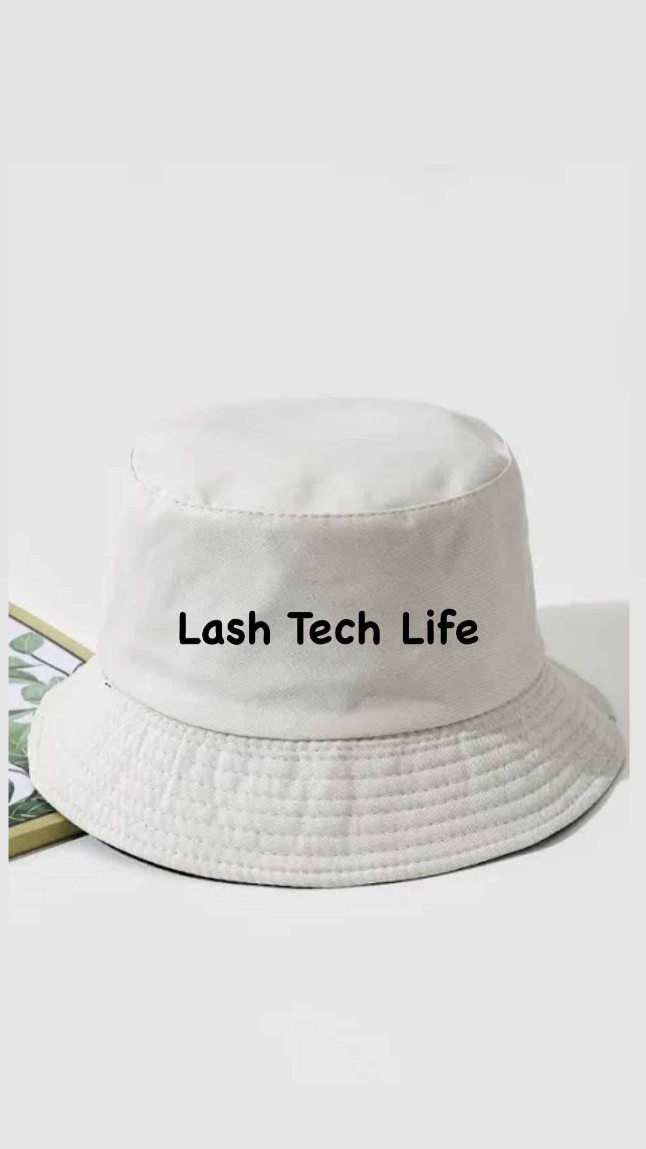 Lash Tech Life White Bucket Hat 🤍